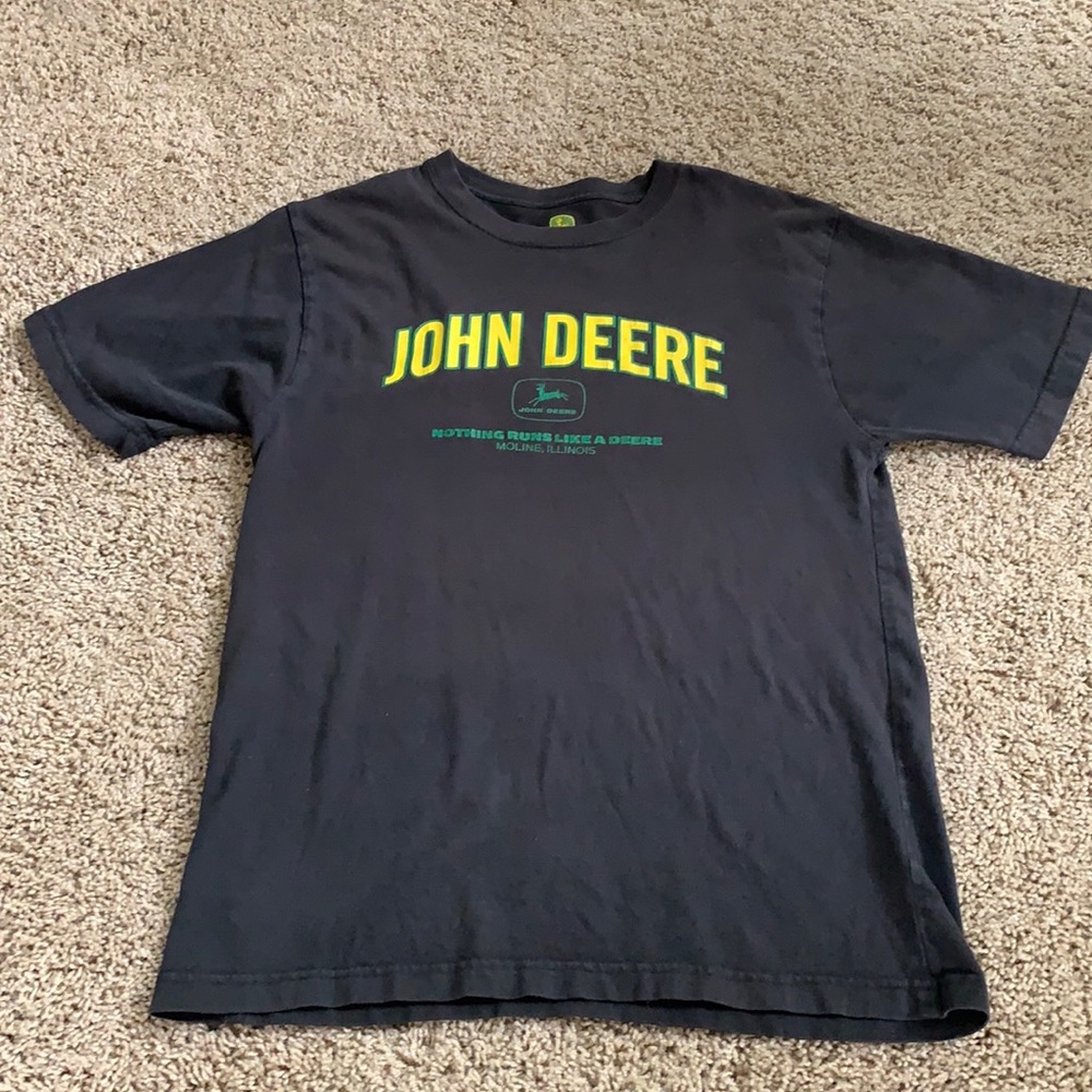 John Deere vintage black t-shirt size Medium
